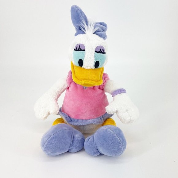Disney Store Daisy Duck Plush Pink Purple Outfit 14" Mickey Mouse & Friends - Picture 1 of 8